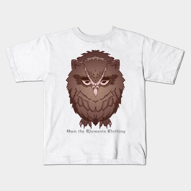 OTE Giant Owl Kids T-Shirt by OwnTheElementsClothing